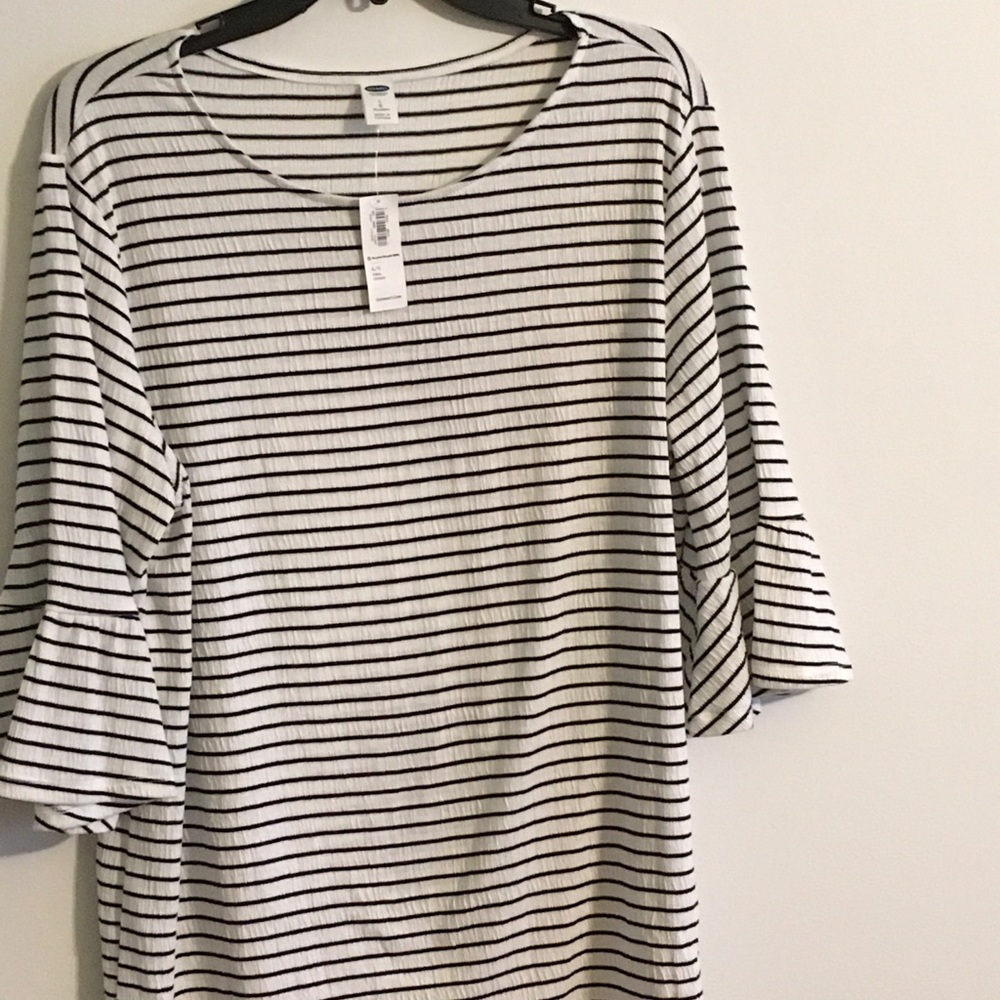 Old navy stripped tunic top large tall